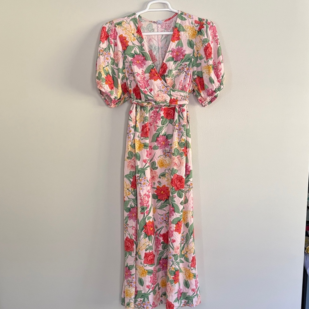 Old Navy Floral Puff Sleeve Maxi Dress